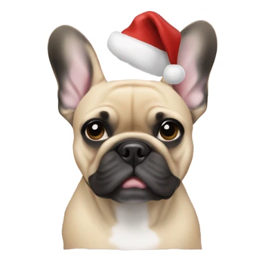 Christmas French Bulldogs sticker