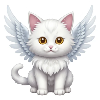 gato com asas sticker