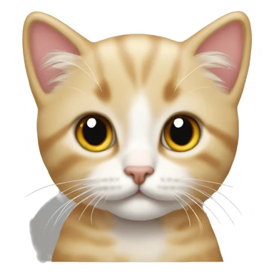 cute kitten posing like frank ocean on blond sticker