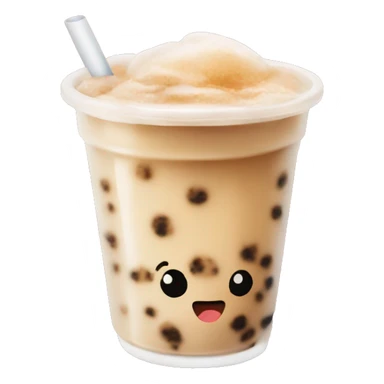 brown sugar milk tea boba sticker
