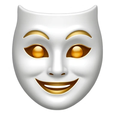 Theater mask sticker