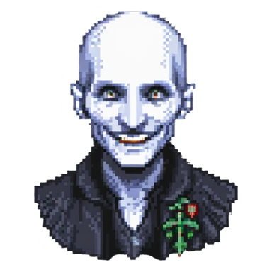 smiling Voldemort sticker