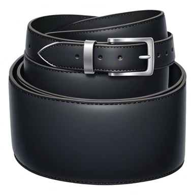 Black leather belt sticker