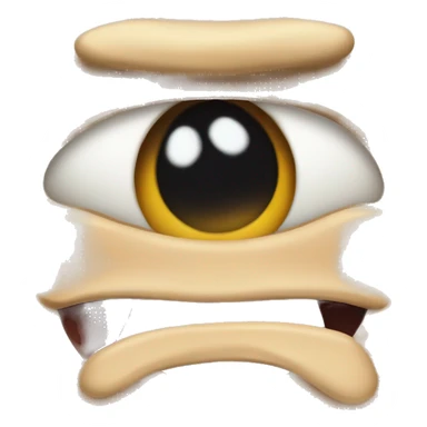 Eye roll face with tounge out  sticker