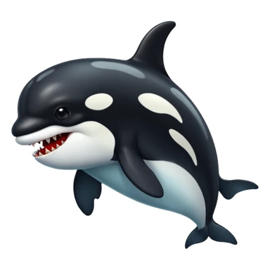 orca as a zombie sticker