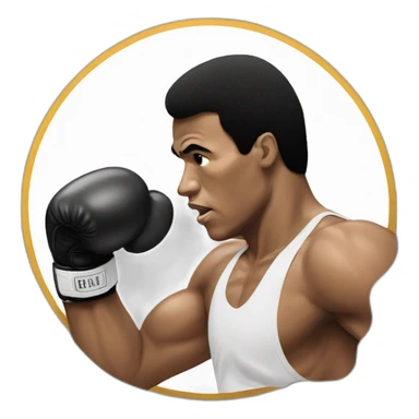 Muhamad ali boxing sticker