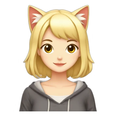neko-girl sticker
