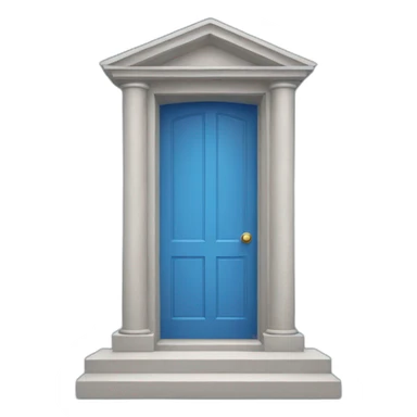 blue door opened to heaven sticker