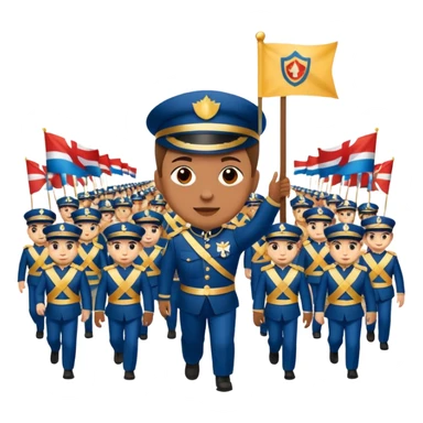 banner carrier Parade Marchers sticker