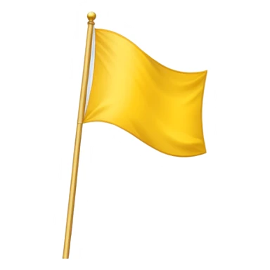 Make a yellow colour triangular flag spreading upward sticker