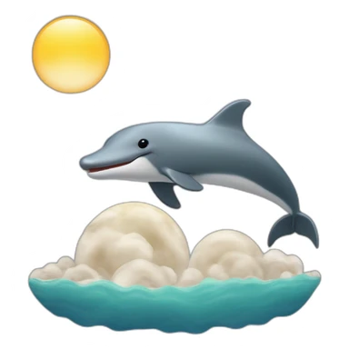 sur une souris sur la lune sur l'océan sur le soleil sur un dophin sur une loutre sticker