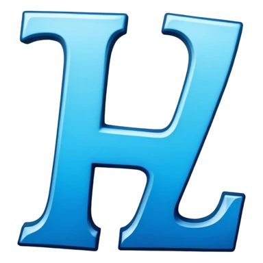 In different shades of blue Graffiti the letter L sticker