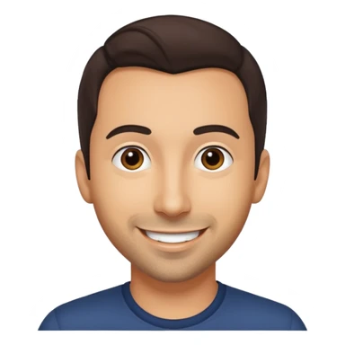 Howie Dorough from Backstreet Boys with dark brown hair sticker