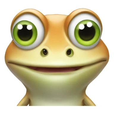 A frog afraid because she messed up sticker