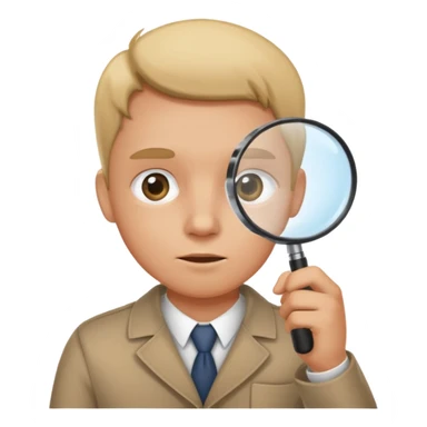 medica com uma lupa sticker