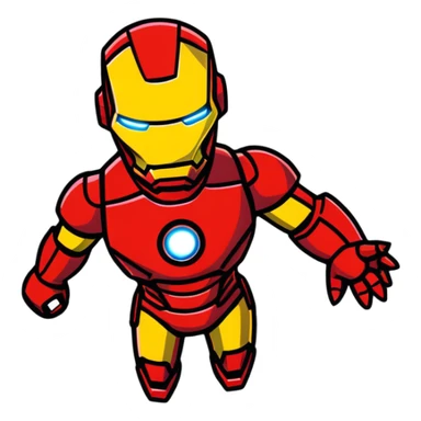 Iron Man superhero sticker