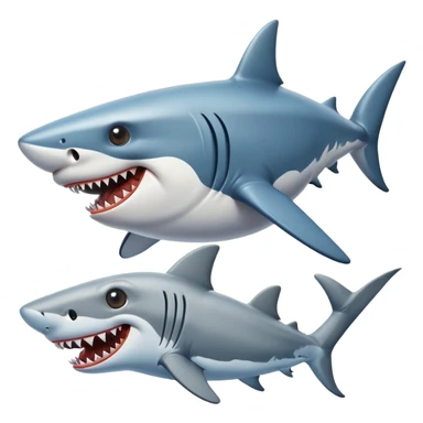 cow mixed with a dog and shark  sticker