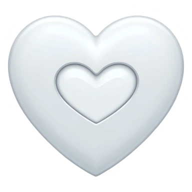 Add a H letter in white heart center sticker