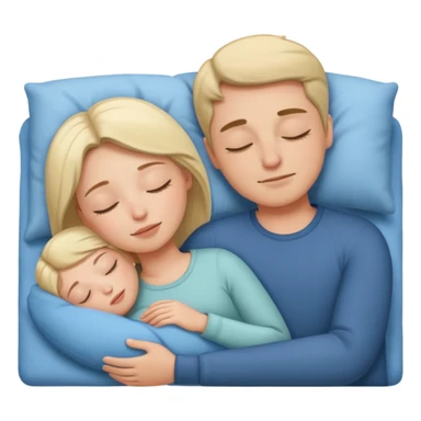 couple sleeping together  sticker
