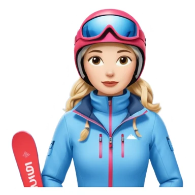 Woman Skiing, Matterhorn sticker