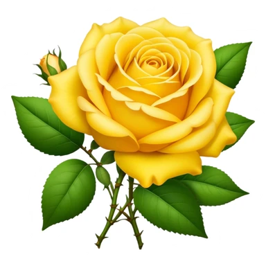 big bouquet Sunshine Yellow Tea Rose, luxuriant, leaf, bud sticker