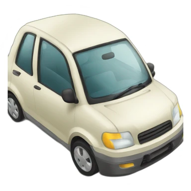 Voiture sur un chznt sticker