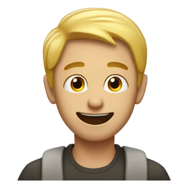 Guy saying yeesh while waving hand in front of neck  sticker