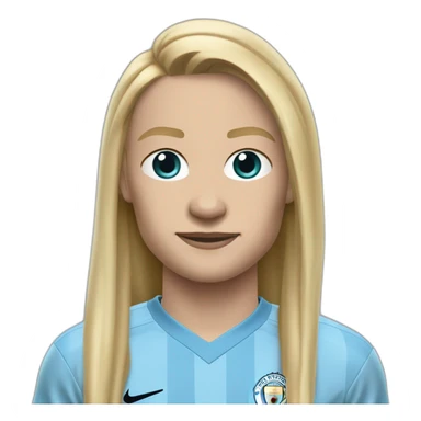 Haaland avec le maillot de Manchester City sticker