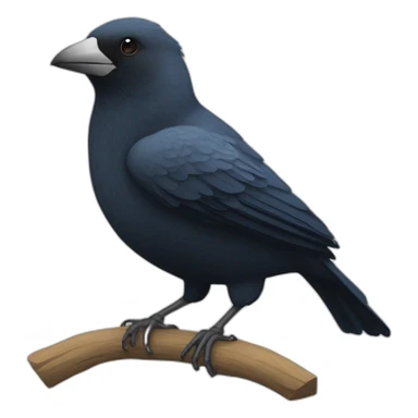 un corbeaux qui fait le beau sticker