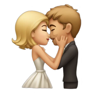 Kissing my wife sticker