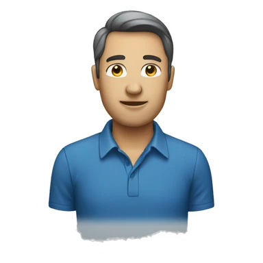 manager in a blue shirt sticker