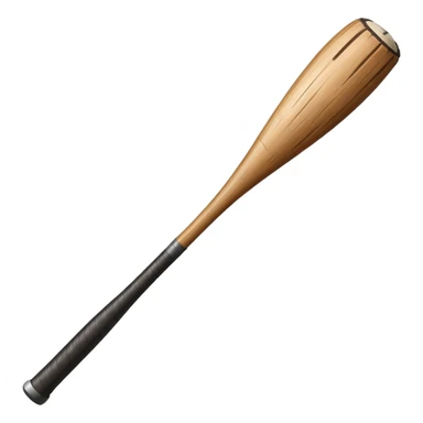 log of wood holding a baseball bat sticker