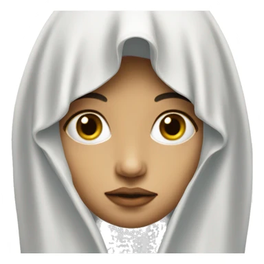 The Virgin Mary realistic face sticker