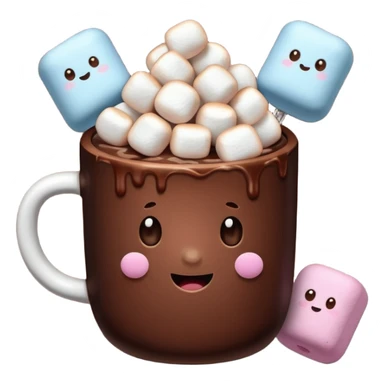 cocoa with marshmallows sticker