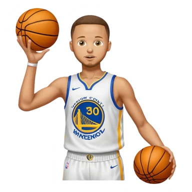 Stephen Curry shooting a basketball of money sticker