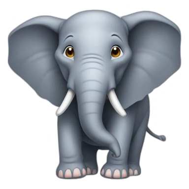 Éléphant sur souris sticker
