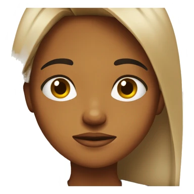 brown girl with disgusted grossed out face sticker