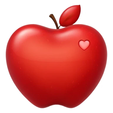 Apple Heart sticker