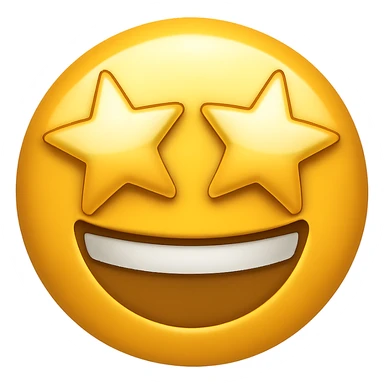 face with star eyes emoji sticker