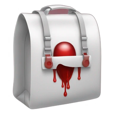 blood in medical bag sticker