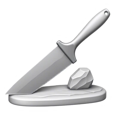 icon for Sculpting with sculpting tools, unfinished sculpture on a textured surface, minimalistic style, clean lines, transparent background. sticker