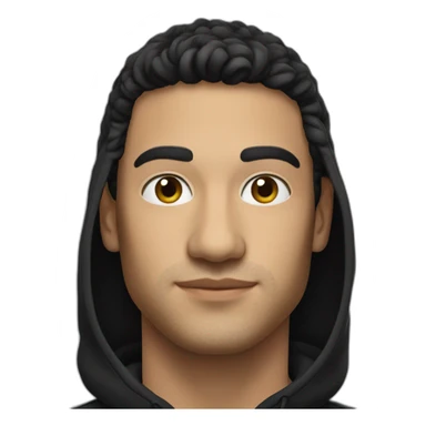 Latin guy Lacoste black hoodie sticker