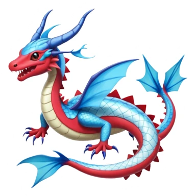 Salamence-Amaura-Gyarados-Dratini-Flygon-Dragonair-fusion-hybrid-creature  sticker