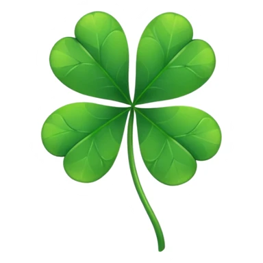 Five pisce clover sticker