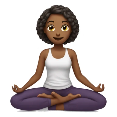  Girl doing yoga sticker
