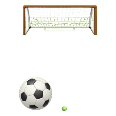 Europian Football. A football resting on the grass of a soccer field, with goalposts and field markings in the background. The scene highlights the ball's position at the center of the action, emphasizing the competitive atmosphere and readiness for play. sticker