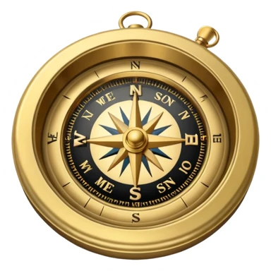 compass with mission sticker