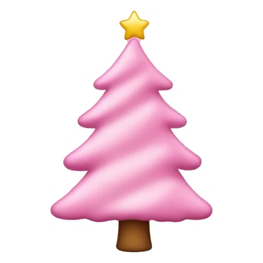 Baby pink christmas tree  sticker