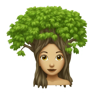 driade tree woman sticker