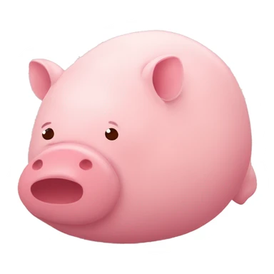 Un cerdo durmiendo con la boca aboerta, cubierto con las cobijas hasta medio cuerpo sticker